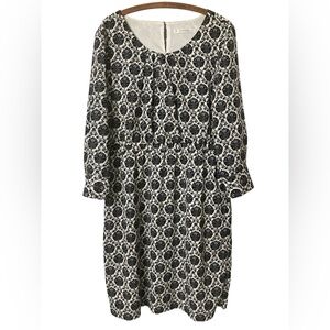 Downeast Dress Size XL Black and White Office Spring Summer Church Bohochic